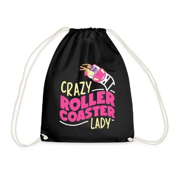 Roller Coaster Girl Crazy Roller - Turnbeutel - Schwarz - Vorne