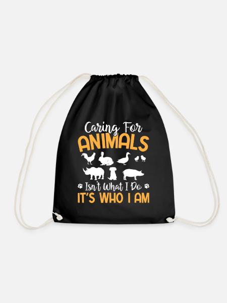 Animal Rights - Caring For Animals It's Who I Am - Turnbeutel - Schwarz
