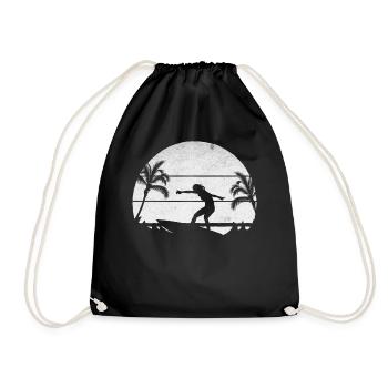 Surfeur d’eau Lady Surf Surfboard Surfing Girl - Sac de sport léger - noir - Devant