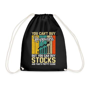 Trader Day Trading Forex Finance Actions boursières - Sac de sport léger - noir - Devant