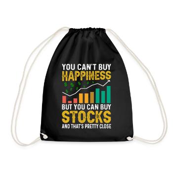 Trader Day Trading Forex Finance Actions boursières - Sac de sport léger - noir - Devant
