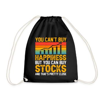 Trader Day Trading Forex Finance Actions boursières - Sac de sport léger - noir - Devant