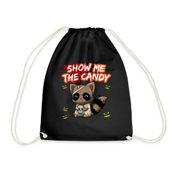 Montrez-moi le truc ou la friandise du costume d’Halloween - Sac de sport léger - noir - Devant
