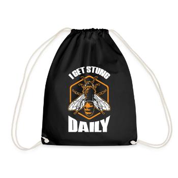 Cadeau d'apiculteur apiculteur abeille abeille - Sac de sport léger - noir - Devant