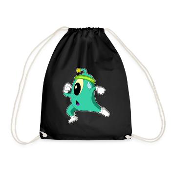 Jogging extraterrestre sport de jogging - Sac de sport léger - noir - Devant