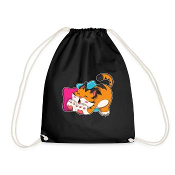 Süßer Tiger  - Turnbeutel - Schwarz - Vorne