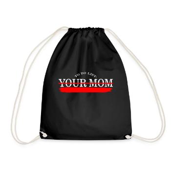 Pour faire la liste de votre maman correspondant à la chemise de papa, - Sac de sport léger - noir - Devant