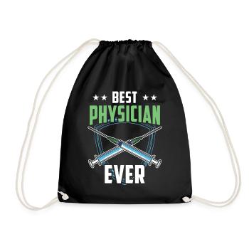 Der Beste Arzt Aller Zeiten Beruf Mediziner Doktor - Turnbeutel - Schwarz - Vorne