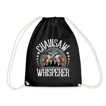 Lumberjack Tree Feller - Drawstring Bag - black - Front