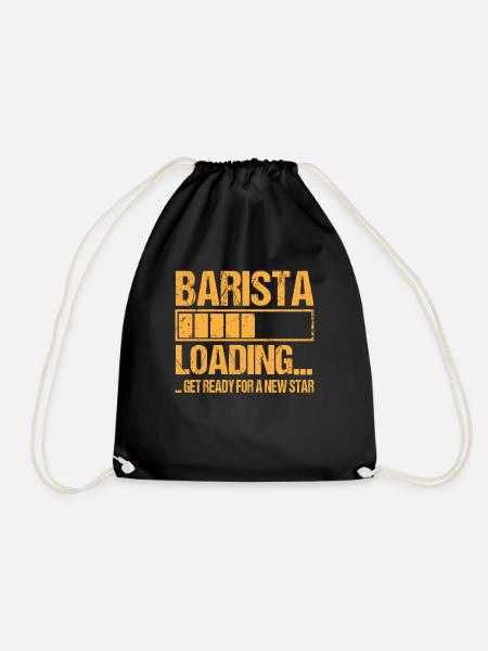 Barista loading Barista Ausbildung - Turnbeutel - Schwarz