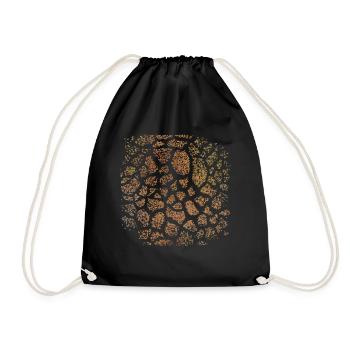 Gifarre Giraffe Fur Safari Costume Replacement Carnival - Drawstring Bag - black - Front