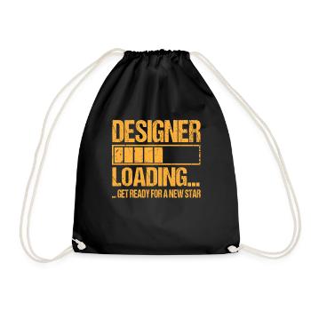 Designer loading Designer Ausbildung - Turnbeutel - Schwarz - Vorne