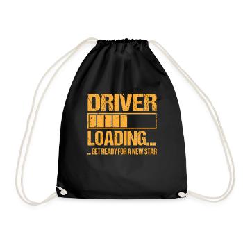 Fahrer loading Fahrer Ausbildung - Turnbeutel - Schwarz - Vorne