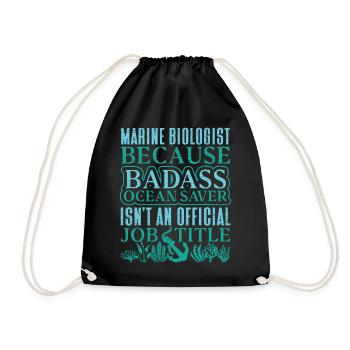 Marine Biologist Meeresbiologie Meeresbiologe - Turnbeutel - Schwarz - Vorne