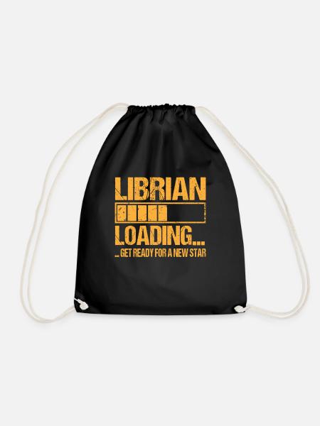 Bibliothekar loading Bibliothekar Ausbildung - Turnbeutel - Schwarz