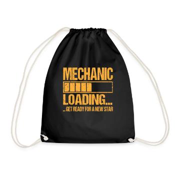 Chargement mécanique Formation de mécanicien - Sac de sport léger - noir - Devant