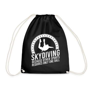 Skydive Freefly Fallschirmspringer Shirt Skydiving - Turnbeutel - Schwarz - Vorne