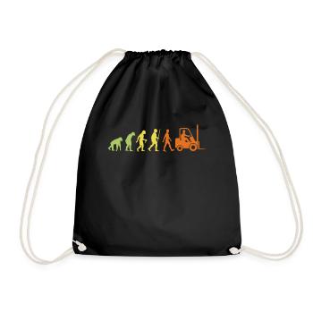 Évolution vers un cariste - Sac de sport léger - noir - Devant