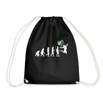 Autisme Cadeau Autiste Asperger TDAH Autisme - Sac de sport léger - noir - Devant
