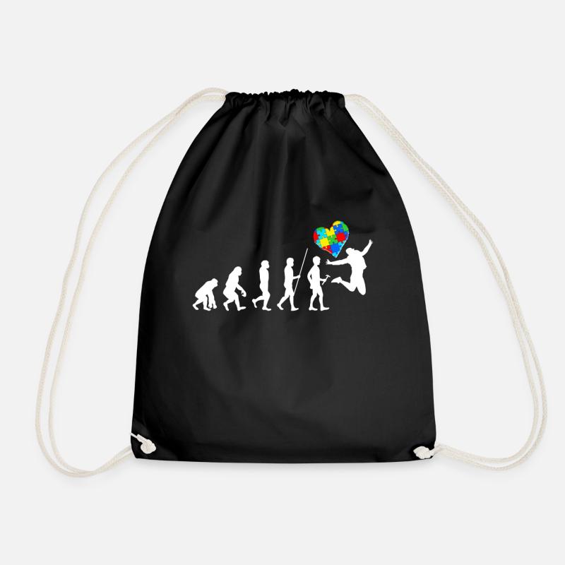 Autismus Geschenk Autist Asperger ADHS Autism - Turnbeutel - Schwarz