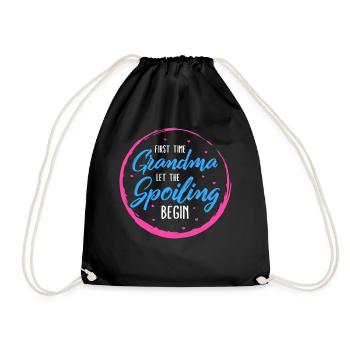 Grand-mère pour la première fois Let The Spoiling Begin Shirt, - Sac de sport léger - noir - Devant
