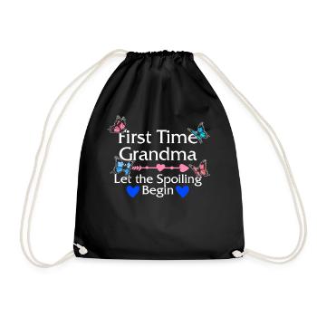 Grand-mère pour la première fois Let The Spoiling Begin Shirt, - Sac de sport léger - noir - Devant