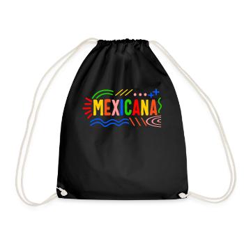 Chemise Mexicana, cadeau femme Latina pour la mère - Sac de sport léger - noir - Devant
