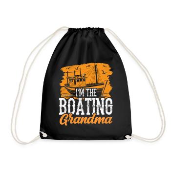 Je suis la navigatrice grand-mère bateau bateau - Sac de sport léger - noir - Devant