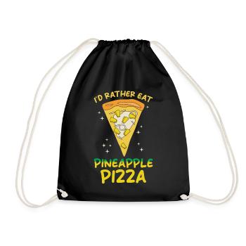 Je préfère manger une pizza à l’ananas - Sac de sport léger - noir - Devant