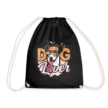 Amoureux des chiens Amoureux des chiens Dictons sur les chiots animaux - Sac de sport léger - noir - Devant