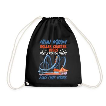 Montagnes russes Combien de rouleaux - Sac de sport léger - noir - Devant