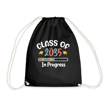 Classe de 2035 Premier jour d’école grandir avec moi - Sac de sport léger - noir - Devant