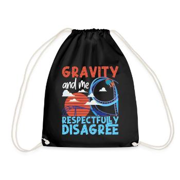 Montagnes russes Gravity et moi - Sac de sport léger - noir - Devant