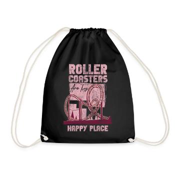 Roller Coaster Vintage Roller - Turnbeutel - Schwarz - Vorne
