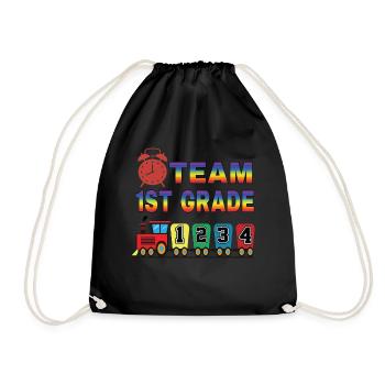 Team 1st Grade Teacher Schüler zurück in die Schule - Turnbeutel - Schwarz - Vorne