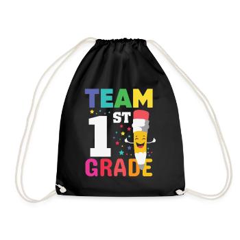 Team 1st Grade Teacher Schüler zurück in die Schule - Turnbeutel - Schwarz - Vorne