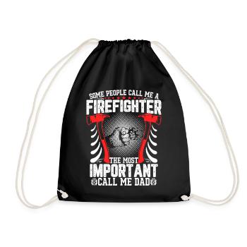 Fire Brigade Dad: The Most Important Call - Drawstring Bag - black - Front