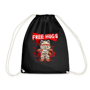 Câlins gratuits Sarcasme d’Halloween Effrayant Effrayant Costume Effrayant - Sac de sport léger - noir - Devant