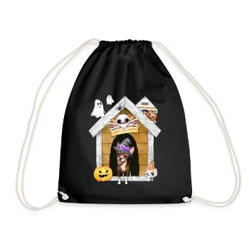 Halloween Chihuahua Chien Sorcière - Sac de sport léger - noir - Devant