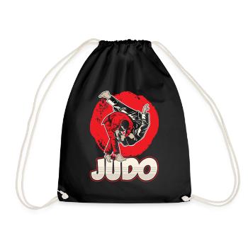 Judo Hobby Martial Arts Judoka Martial Arts - Drawstring Bag - black - Front