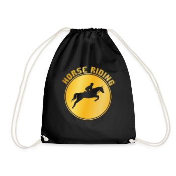 Équitation - Sac de sport léger - noir - Devant