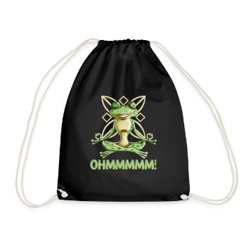 Grenouille Grenouilles Yoga Sport Yoga Tenue Yoga Exercice - Sac de sport léger - noir - Devant