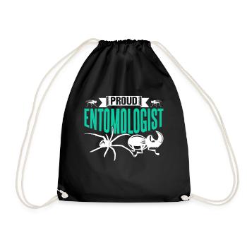 Stolzer Entomologe Beruf Entomologie Insekten - Turnbeutel - Schwarz - Vorne