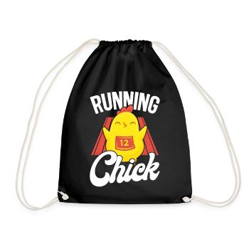 Running Runner Half Marathon - Drawstring Bag - black - Front