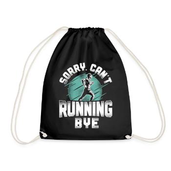 Running Runner Half Marathon - Turnbeutel - Schwarz - Vorne