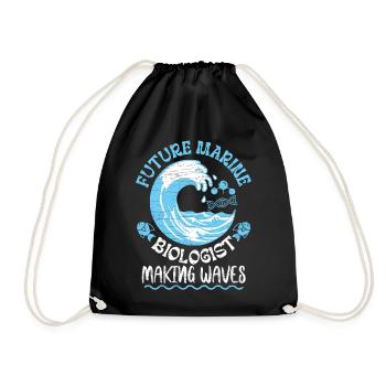 Marine Biologist Meeresbiologe - Turnbeutel - Schwarz - Vorne