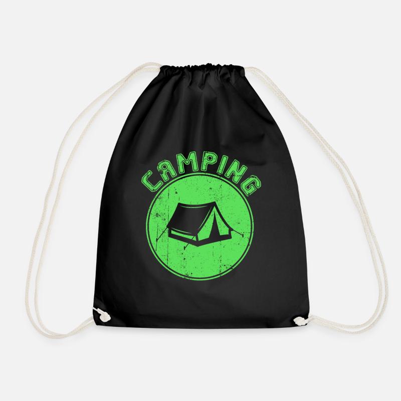 Camping - Turnbeutel - Schwarz