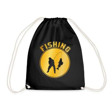 Angling - Drawstring Bag - black - Front