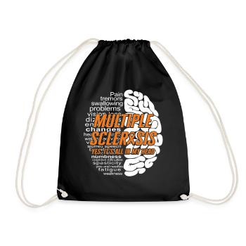 Chemise sclérose en plaques, oui c’est tout dans ma tête - Sac de sport léger - noir - Devant