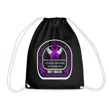 Lupus Awareness Shirt, Meine Narben erzählen eine Geschichte - Turnbeutel - Schwarz - Vorne